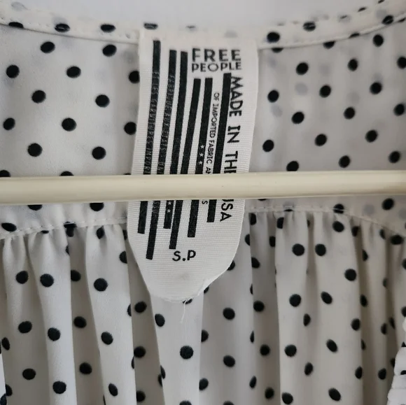 Free People Women's Polka Dot Blouse - Picture 11 of 14